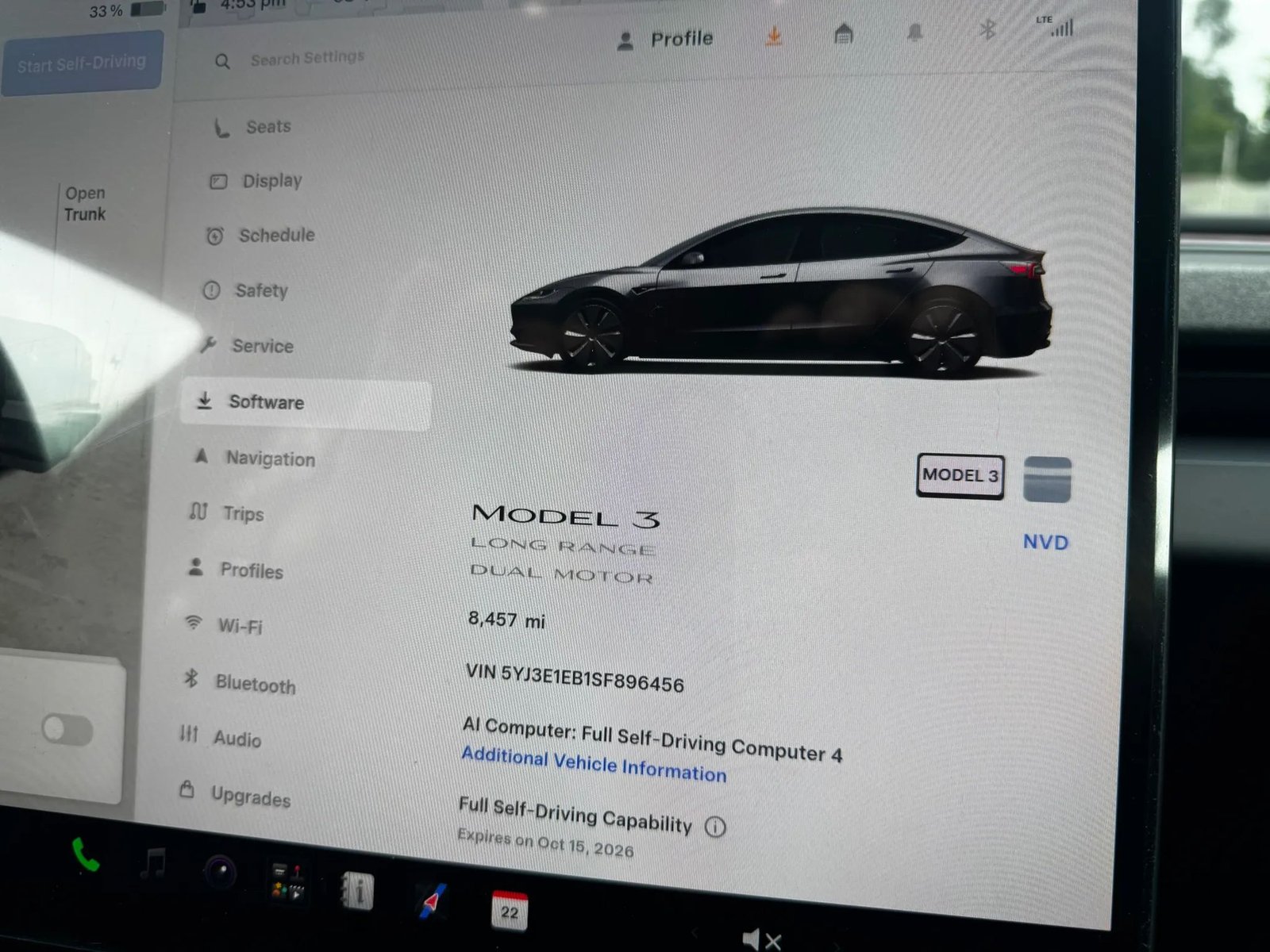 Used 2025 Tesla Model 3 Long Range in Stealth Grey, photo 15 of 28